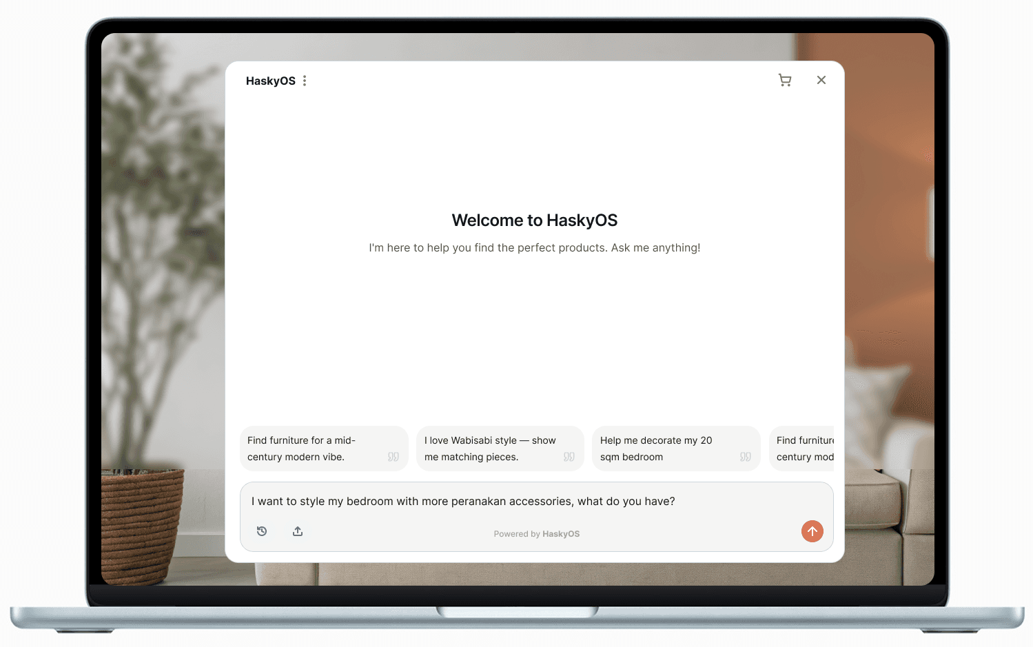 HaskyOS web chat interface